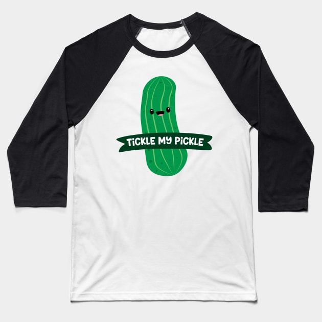 Tickle My Pickle Baseball T-Shirt by FunUsualSuspects